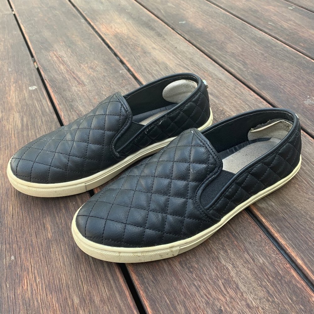 Steve Madden Ecentrcq Black Slip On Shoes